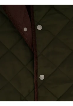 Herren Steppjacke mit Fleece und Cordbesatz