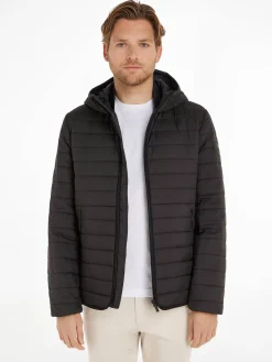 Herren Steppjacke mit Kapuze QUILTED CRINKLE JACKET HOOD