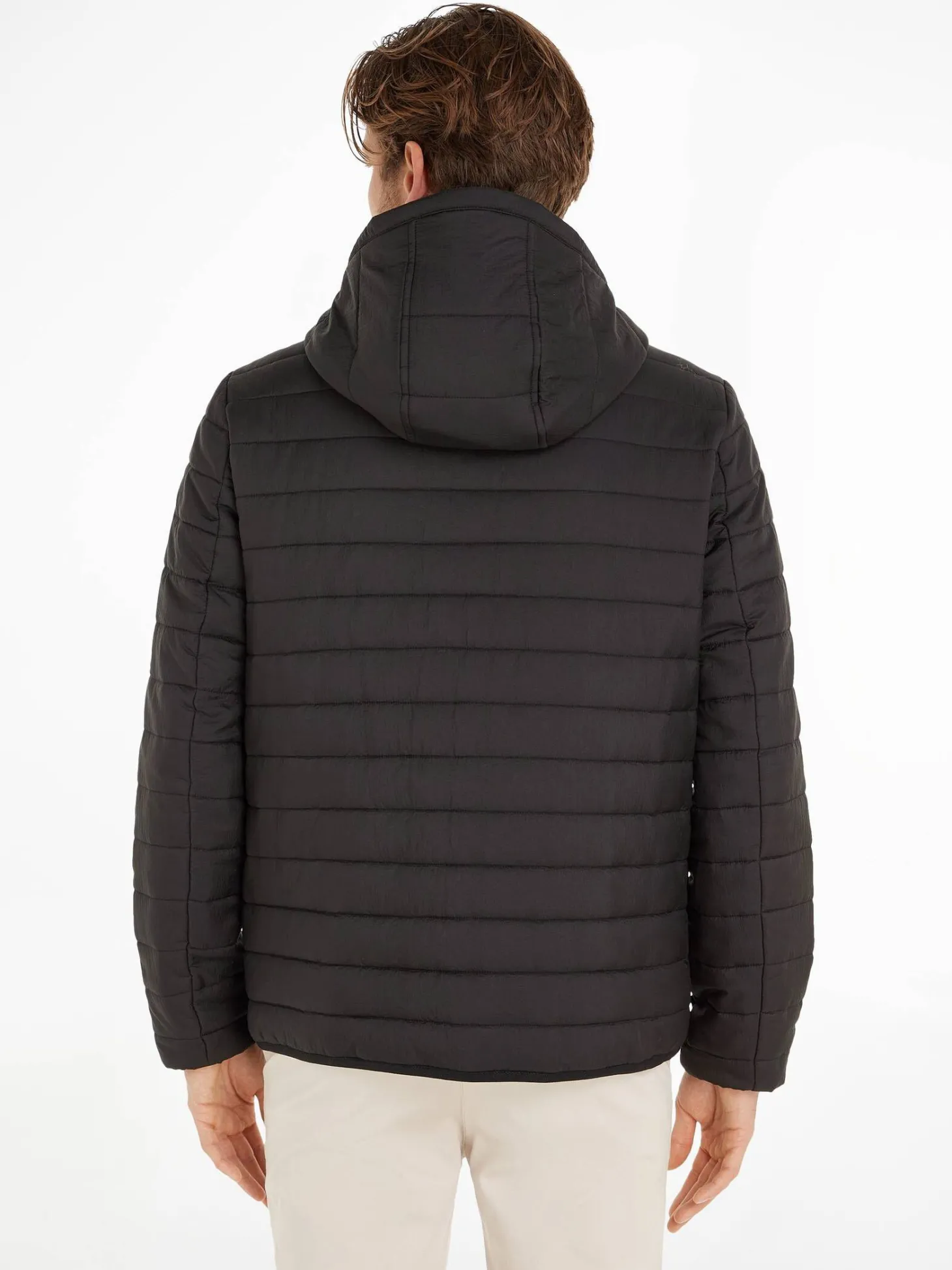 Herren Steppjacke mit Kapuze QUILTED CRINKLE JACKET HOOD