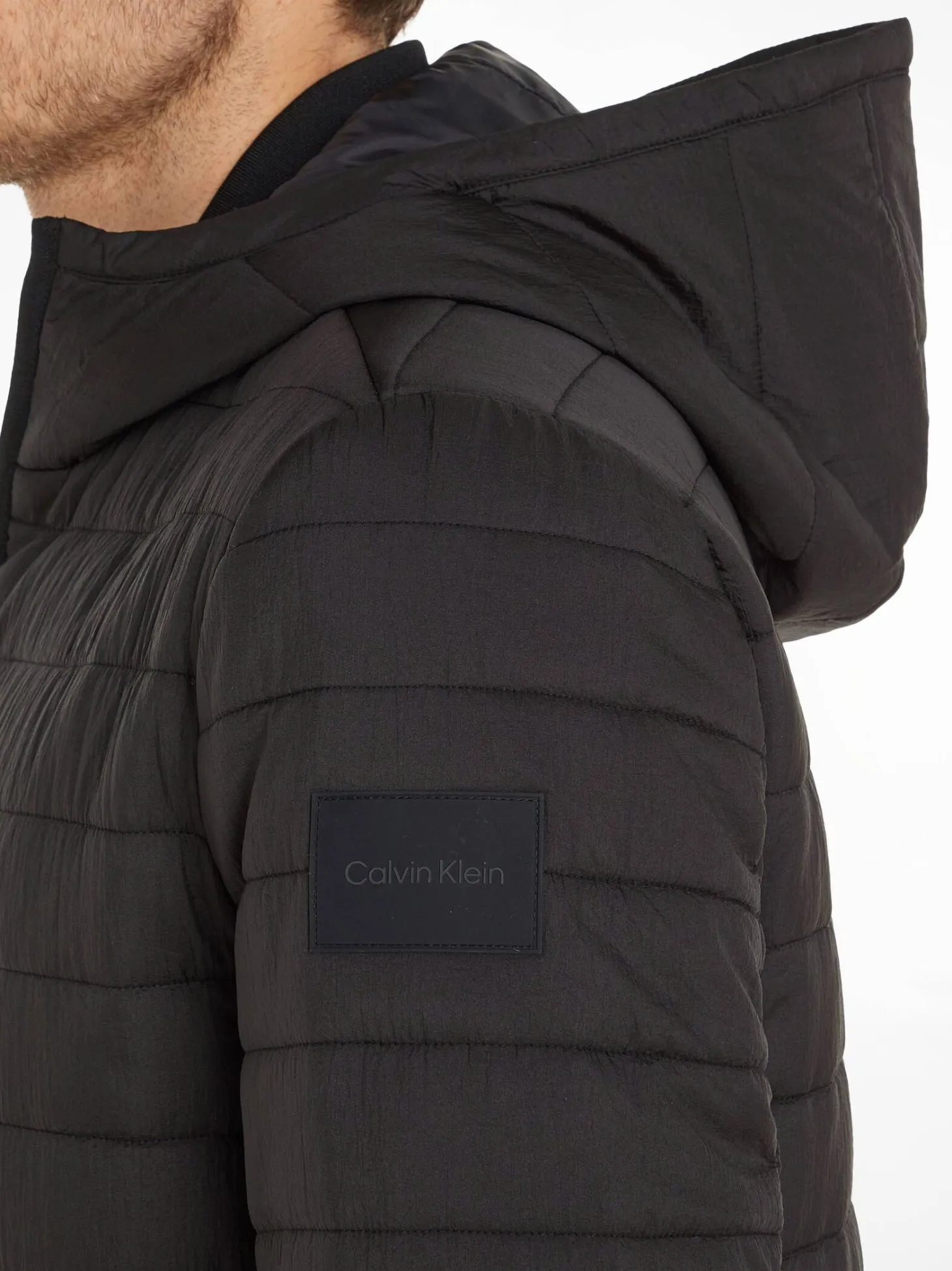 Herren Steppjacke mit Kapuze QUILTED CRINKLE JACKET HOOD