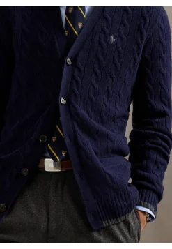 Herren Strickjacke aus Wolle und Kaschmir