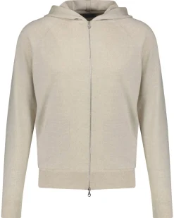 Herren Strickjacke mit Kapuze aus Merinowolle CARTY 24GG EXTRAFINE MERINO EASY HOODY
