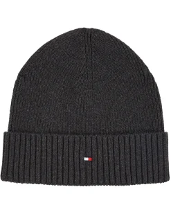 Herren Strickmütze aus Bio-Baumwolle und Kaschmir ESSENTIAL FLAG BEANIE