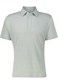 Herren Strickpolo aus Leinen