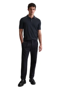 Herren Strickpoloshirt aus Bio-Baumwolle