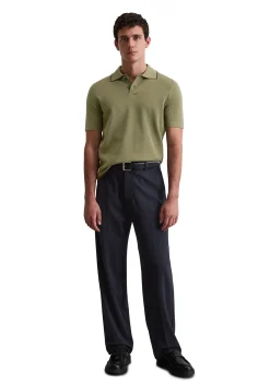 Herren Strickpoloshirt aus Bio-Baumwolle