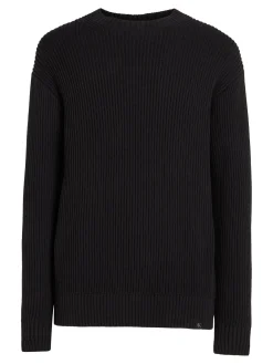 Herren Strickpullover aus Bio-Baumwolle RELAXED LINEAR SWEATER