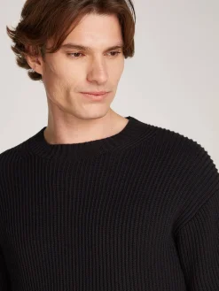 Herren Strickpullover aus Bio-Baumwolle RELAXED LINEAR SWEATER