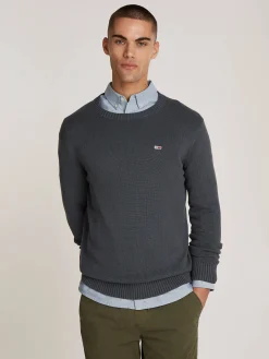 Herren Strickpullover aus Bio-Baumwolle TJM SLIM ESSNTLS C-NECK SWEATER Slim Fit