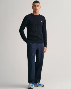 Herren Strickpullover aus Baumwolle COTTON CABLE C-NECK