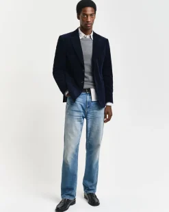 Herren Strickpullover aus Baumwoll-Piqué Regular Fit