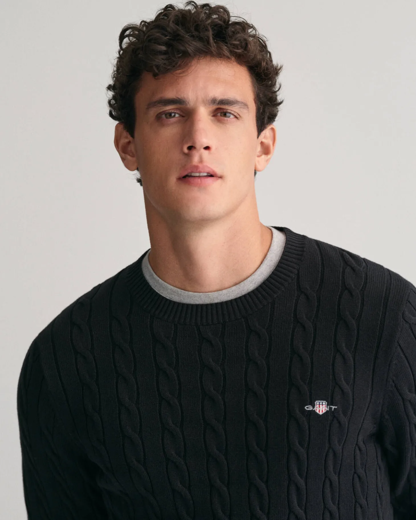 Herren Strickpullover aus Baumwolle COTTON CABLE C-NECK