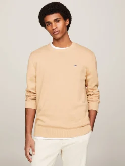 Herren Strickpullover aus Bio-Baumwolle TJM SLIM ESSENTIAL LIGHT SWEATER Slim Fit