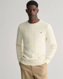 Herren Strickpullover aus Baumwolle COTTON CABLE C-NECK