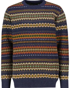 Herren Strickpullover CASE FAIR ISLE aus Lammwolle