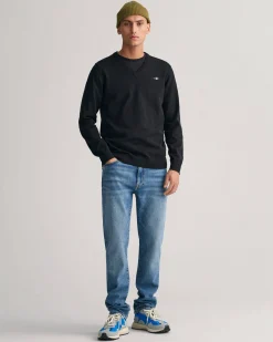 Herren Strickpullover CLASSIC COTTON V-NECK