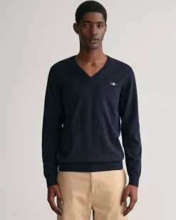 Herren Strickpullover CLASSIC COTTON V-NECK