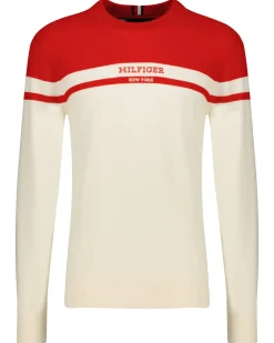 Herren Strickpullover COLORBLOCK GRAPHIC C NK SWEATER Langarm