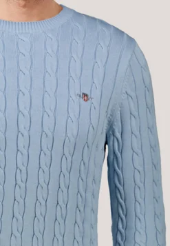 Herren Strickpullover COTTON CABLE C-NECK