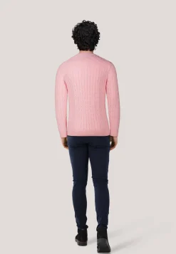 Herren Strickpullover COTTON CABLE C-NECK Regular Fit