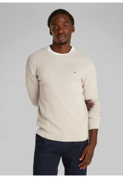 Herren Strickpullover MICRO WAFFLE TEXTURE