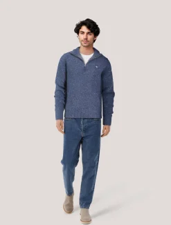 Herren Strickpullover mit Troyer-Kragen DONEGAL