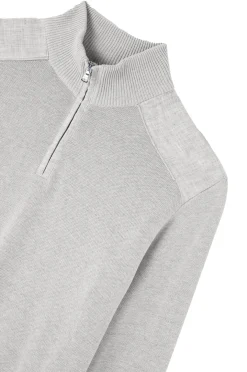 Herren Strickpullover mit Leinendetails