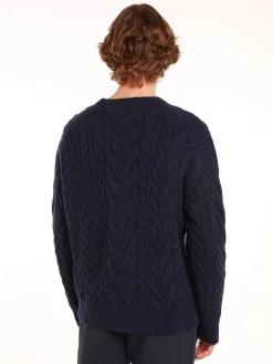 Herren Strickpullover mit Wolle CABLE FLAG SWEATER