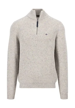 Herren Strickpullover mit Troyer-Kragen DONEGAL