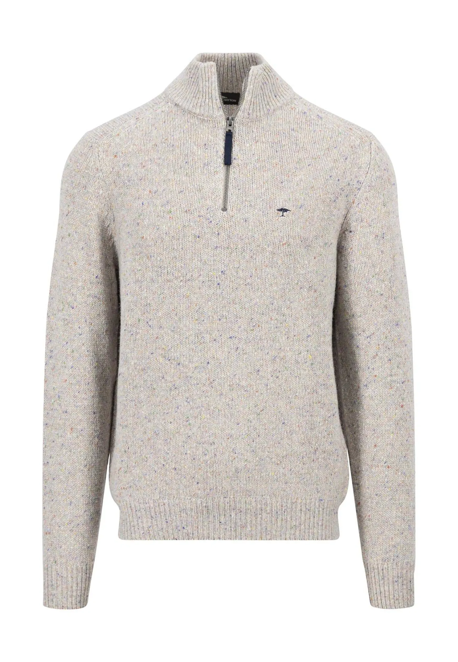 Herren Strickpullover mit Troyer-Kragen DONEGAL