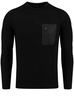 Herren Strickpullover MST FLOOR ROUND