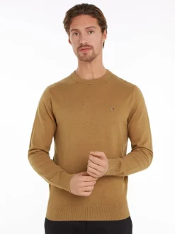 Herren Strickpullover Rundhals Baumwolle/Kaschmir Regular Fit