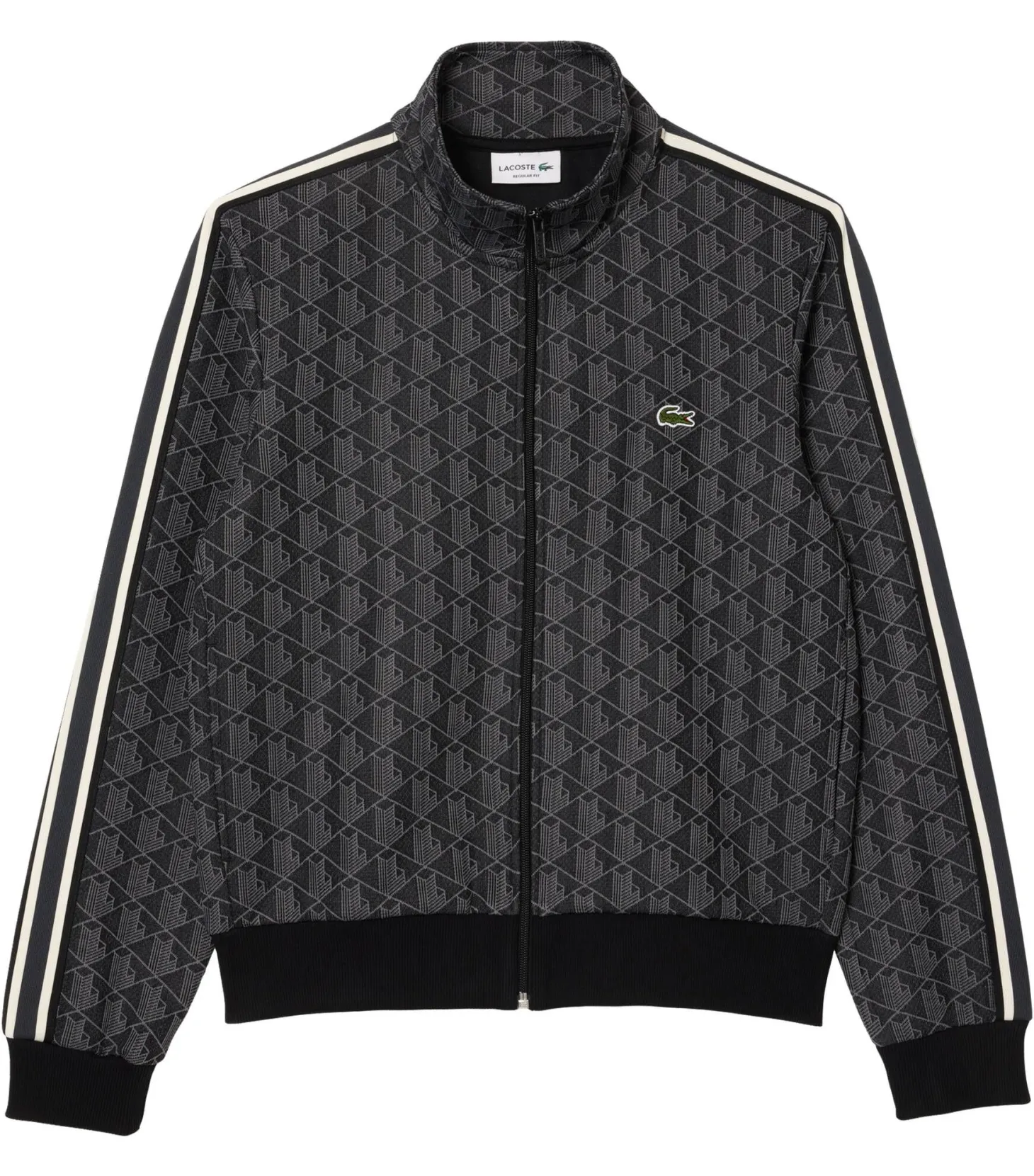 Herren Sweatjacke mit Monogramm-Print