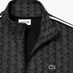 Herren Sweatjacke mit Monogramm-Print