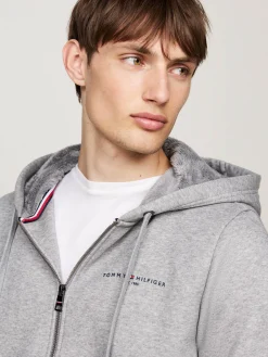 Herren Sweatjacke TOMMY LOGO FUR LINED HOODY