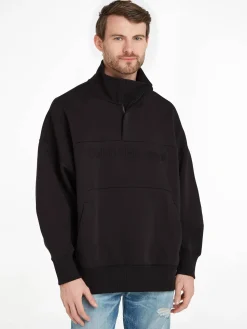 Herren Sweatshirt INSTITUTIONAL EMBOSSED HALF ZIP