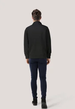 Herren Sweatshirt mit Troyerkragen