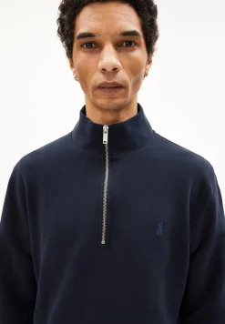 Herren Sweatshirt WAARLO COMFORT mit Troyerkragen Regular Fit