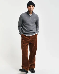 Herren Troyer aus Bio-Baumwolle COTTON TEXTURED HALF ZIP