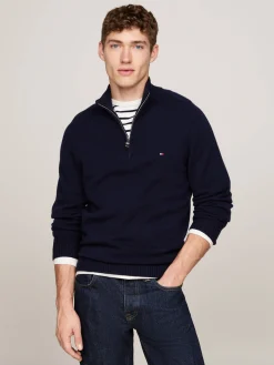 Herren Troyer mit Wolle LAMBSWOOL ZIP MOCK