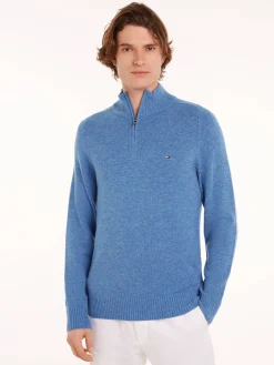 Herren Troyer mit Wolle LAMBSWOOL ZIP MOCK