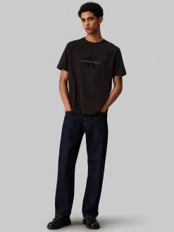 Herren T-Shirt CHENILLE MONOLOGO TEE