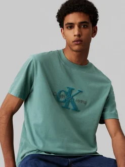 Herren T-Shirt CHENILLE MONOLOGO TEE