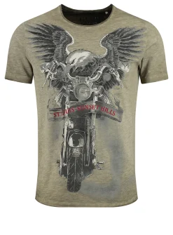Herren T-Shirt MT SUNSET HILLS Regular Fit Kurzarm