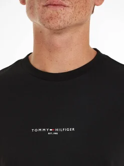 Herren T-Shirt TOMMY LOGO TIPPED TEE Slim Fit