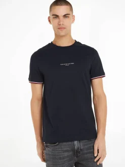 Herren T-Shirt TOMMY LOGO TIPPED TEE Slim Fit