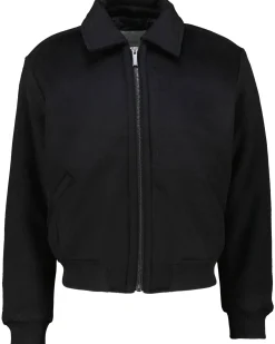 Herren Winterjacke mit Wolle und Daunenwattierung WOOL BLEND PADDED BOMBER JACKET