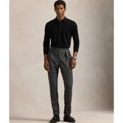 Herren Wollpullover mit Polokragen