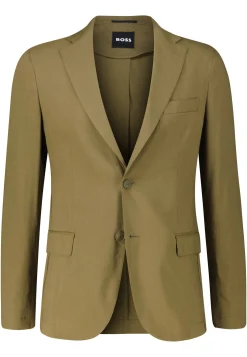 Herrn Sakko mit Leinen P-HANRY-FLAPS Slim Fit