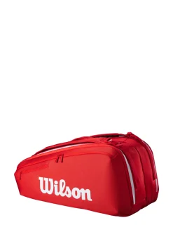 Tennisschlägertasche SUPER TOUR WILSON RED 9PK